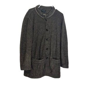 Giorgio Armani Brown Wool Jacket Coat With Pockets Size 38  Womens